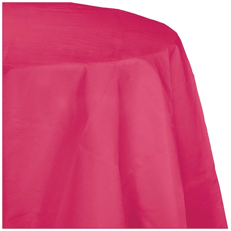 Touch Of Color Hot Magenta Pink Octy Round Tablecloth, 82", 12PK 923277